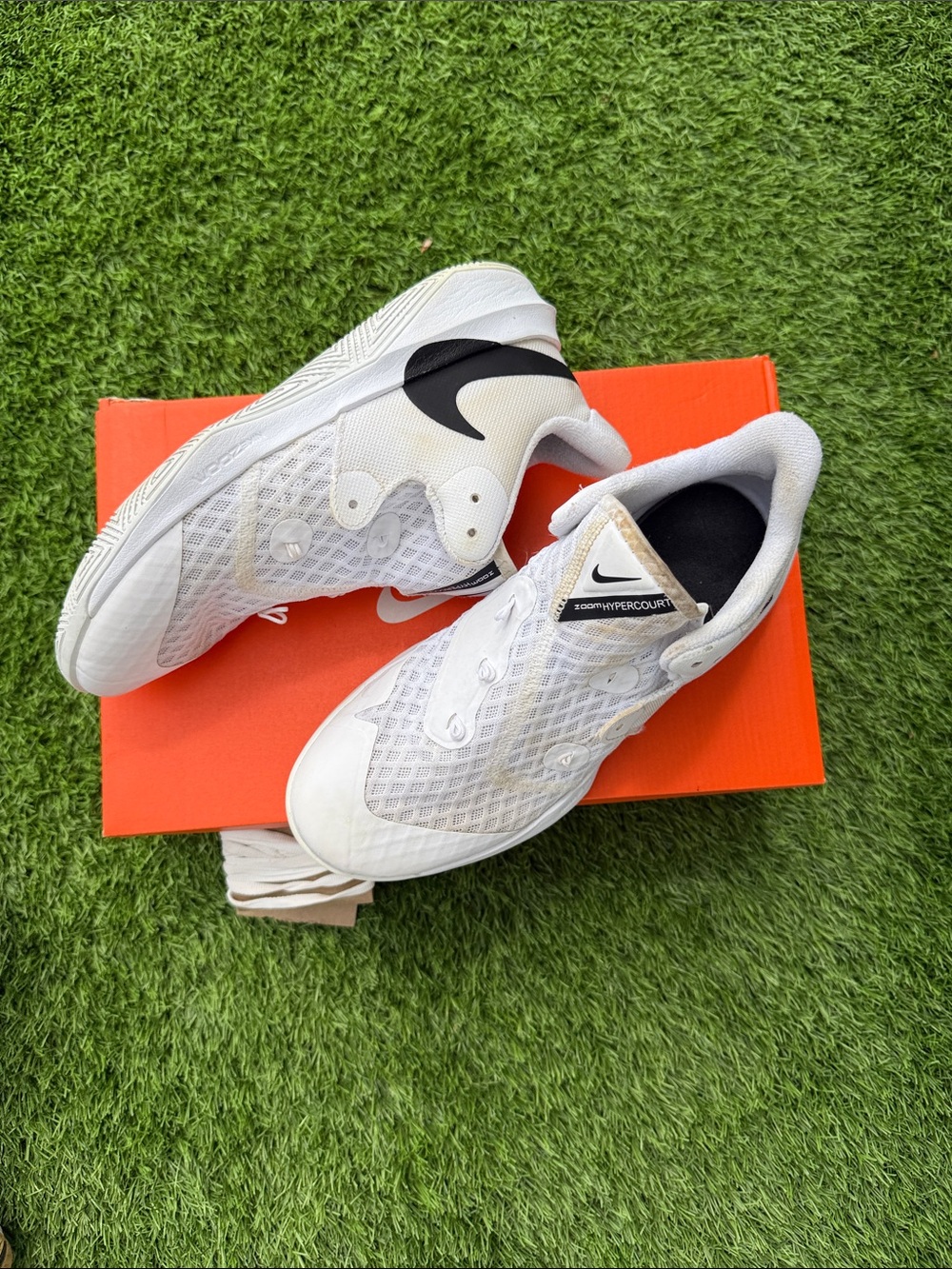 Nike White and Black Women's Training Sneakers